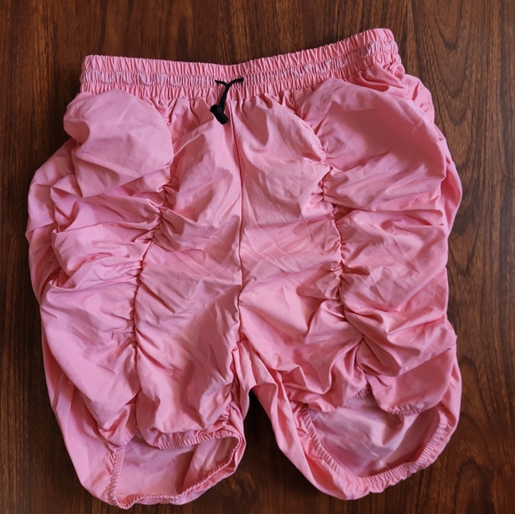 Women's Shorts Drawstring Waist Ruched Shorts Pink - Picture 5 of 9